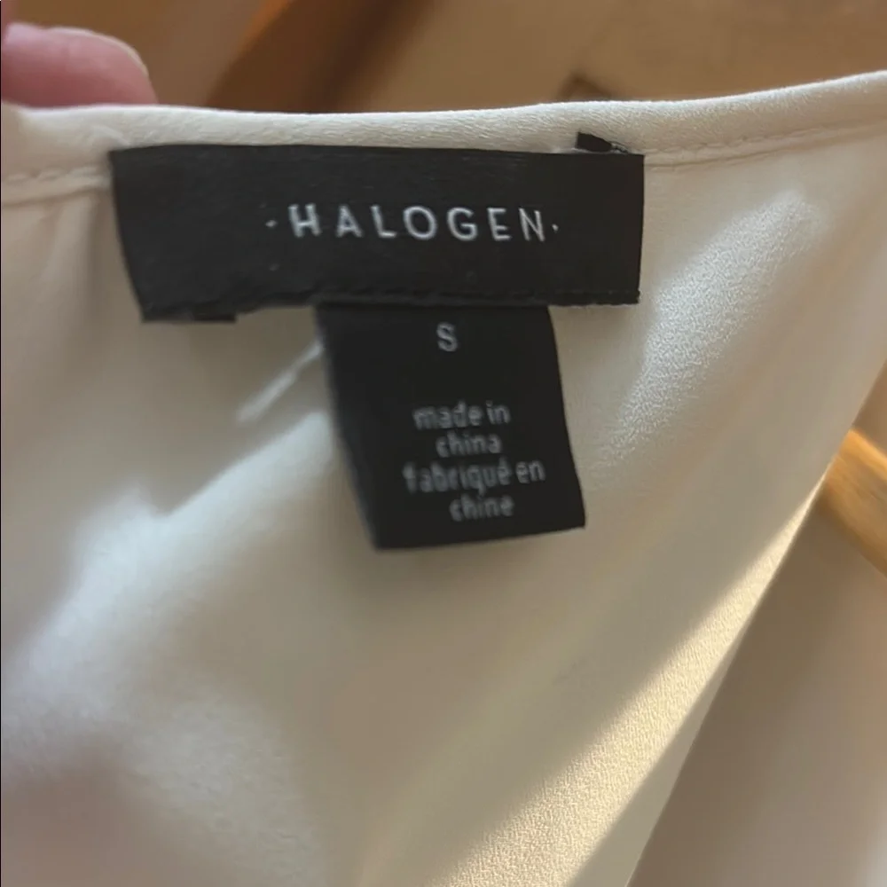 Halogen Cream Ruched Maxi Dress with Dolman Sleeves - Picture 4 of 6